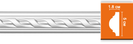 Молдинг с рисунком DECOMASTER 98061F гибкий (52*21*2400мм)