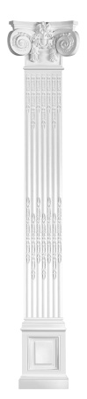 Комплект DK-198-SET1: пилястра DK-198, капитель DK-208, основание DD-330