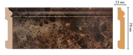Плинтус напольный DECOMASTER D005-713ДМ (79*13*2400мм)
