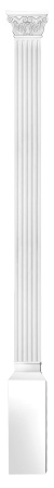 Комплект DK-200-SET6: пилястра DK-200, капитель DK-203, основание DK-202