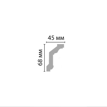 Плинтус потолочный с рисунком DECOMASTER DT-88151A (70х45х2400)