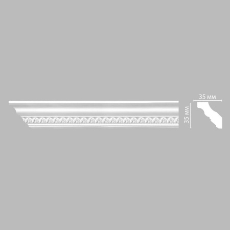 Плинтус потолочный с рисунком DECOMASTER 95348F гибкий (35*35*2400мм)