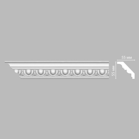 Плинтус потолочный с рисунком DECOMASTER 95613 (55*55*2400мм)