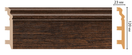 Плинтус напольный DECOMASTER D233-966ДМ (120*23*2400 мм)