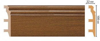 Плинтус напольный DECOMASTER D232-85 ШК/14 (100*22*2400 мм)