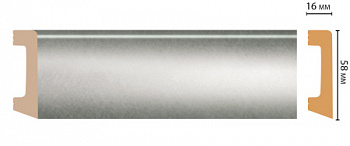 Плинтус напольный DECOMASTER D234-375ДМ (58*16*2400 мм)