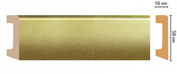 Плинтус напольный DECOMASTER D234-374ДМ (58*16*2400 мм)