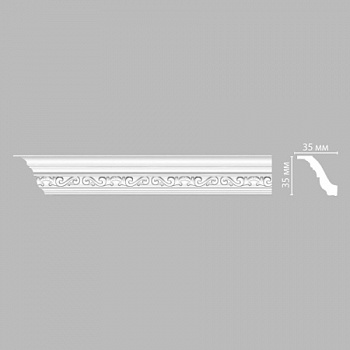 Плинтус потолочный с рисунком DECOMASTER 95842F (35*35*2400мм)
