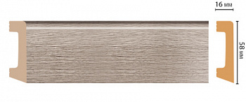 Плинтус напольный DECOMASTER D234-77ДМ (58*16*2400 мм)