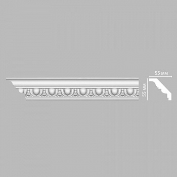 Плинтус потолочный с рисунком DECOMASTER 95613F гибкий (55*55*2400мм)