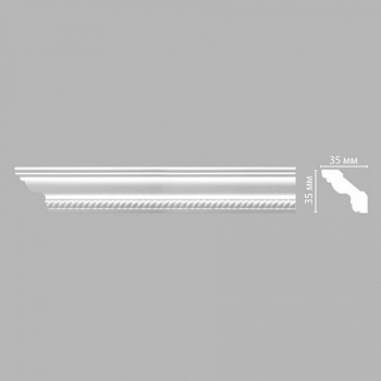 Плинтус потолочный с рисунком DECOMASTER 95637F гибкий (35*35*2400мм)