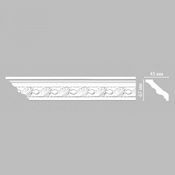 Плинтус потолочный с рисунком DECOMASTER 95861 (67*45*2400мм)