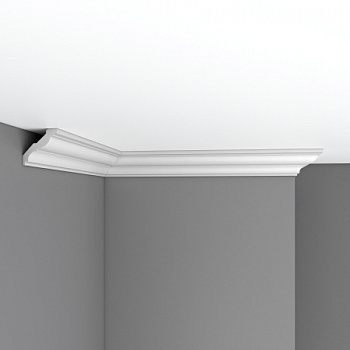 Плинтус потолочный гладкий DECOMASTER 96117F гибкий (50*50*2400мм)