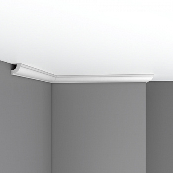 Плинтус потолочный гладкий DECOMASTER 96123F гибкий (30*30*2400мм)