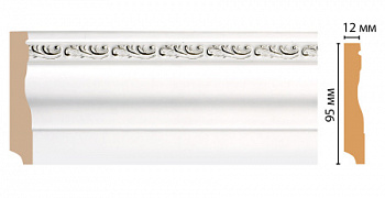 Плинтус напольный DECOMASTER 153-60 ДМ (95*12*2400 мм)