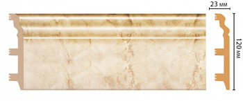 Плинтус напольный DECOMASTER D233-80ДМ (120*23*2400 мм)