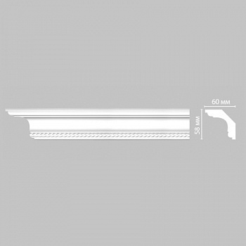 Плинтус потолочный с рисунком DECOMASTER DT-128 (58*60*2400мм)