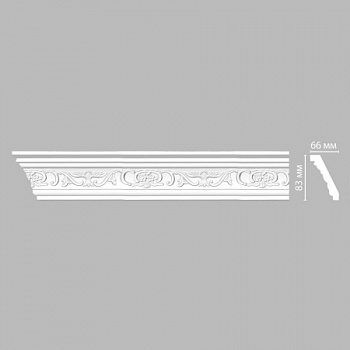 Плинтус потолочный с рисунком DECOMASTER 95036F гибкий (83*66*2400мм)