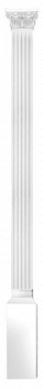 Комплект DK-200-SET6: пилястра DK-200, капитель DK-203, основание DK-202