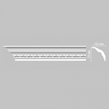 Плинтус потолочный с рисунком DECOMASTER DT-3 (74*102*2400мм)