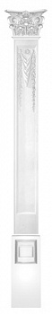 Комплект DK-82260-SET1: пилястра DK-82260, капитель DK-82251, основание DK-82252