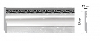 Плинтус напольный DECOMASTER 153-63 ДМ (95*12*2400 мм)