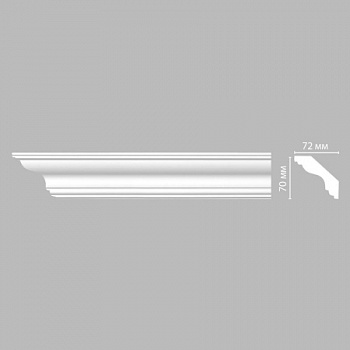 Плинтус потолочный гладкий DECOMASTER DP-339 (70*72*2400мм)