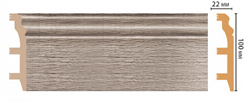 Плинтус напольный DECOMASTER D232-77ДМ (100*22*2400мм)