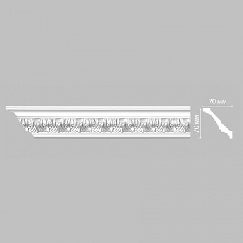 Плинтус потолочный с рисунком DECOMASTER 95622F гибкий (70*70*2400мм)