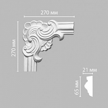 Угол DECOMASTER 97022-1 (270*270*21мм)