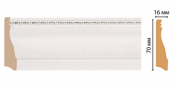 Плинтус напольный DECOMASTER 193-60 ДМ (70*16*2400 мм)